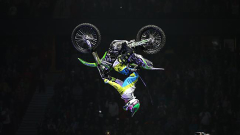 Paraplegic moto backflip
